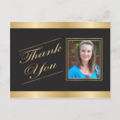 Gold Formal Bedankt Briefkaart (Voorkant)