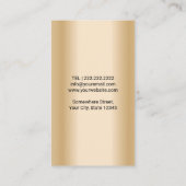  Gold fotograaf camera fotografie Visitekaartje (Achterkant)