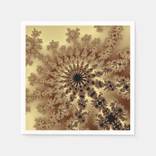 Gold Fractal Burst Servet (Voorkant)
