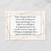 Gold Frame Afficher carte d'insertion de douche nu (Devant)