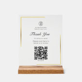 Gold Frame QR Code Laisser Un Avis Business Store (Recto)