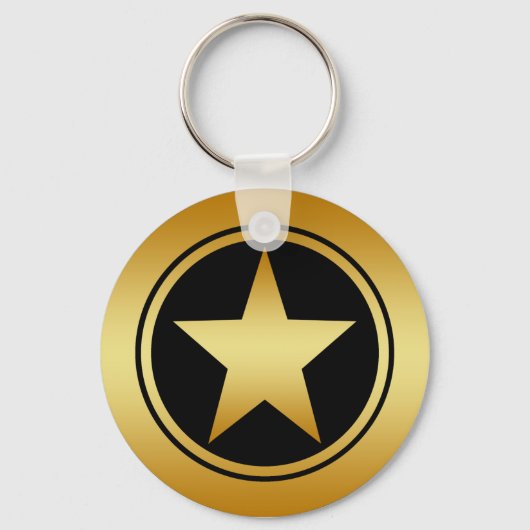 GOLD FRAMED STAR SLEUTELHANGER (Voorkant)