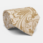 Gold Franco-Oriental Filigree Pattern Fancy Design Stropdas (Opgerold)