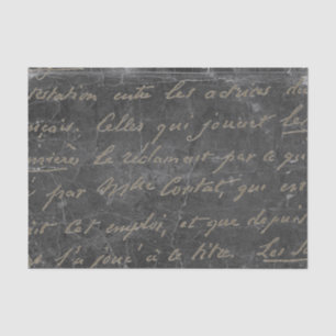 Gold French Script Chalkboard  Tissuepapier