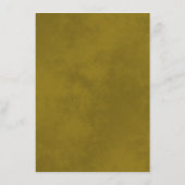 Gold Frills legant Gold op crème Weddenschap Informatiekaartje (Achterkant)