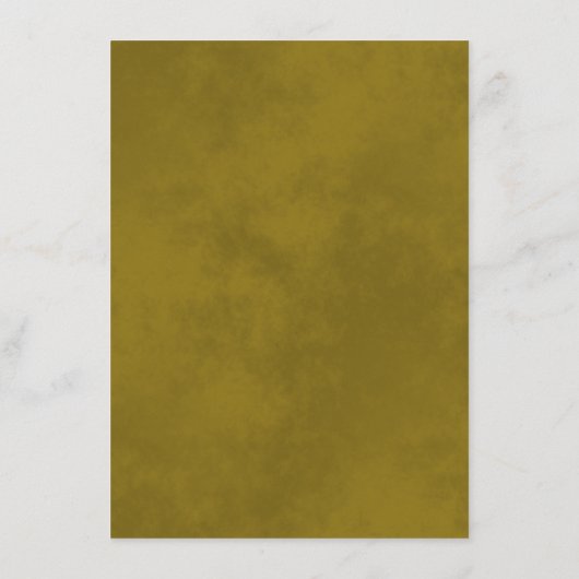 Gold Frills legant Gold op crème Weddenschap Informatiekaartje (Achterkant)