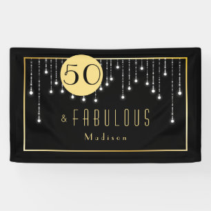 Gold Fun Fab 50th Birthday Spandoek