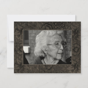 Gold Funeral Remembryo Death Notice Foto Kaart