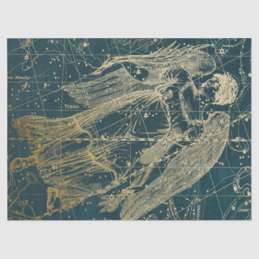 Gold Galaxy Star-kaartontwerp 11 Tissuepapier (Voorkant)