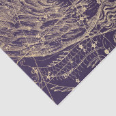 Gold Galaxy Star-kaartontwerp 3 Tissuepapier (Detail)