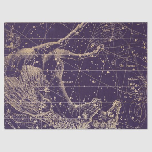 Gold Galaxy Star-kaartontwerp 3 Tissuepapier (Voorkant)