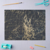 Gold Galaxy Star Map Series Design 2 Tissuepapier (Craft)