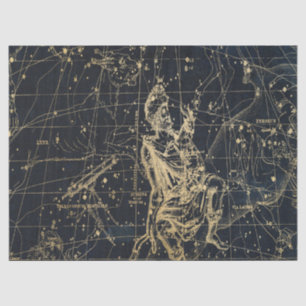 Gold Galaxy Star Map Series Design 2 Tissuepapier