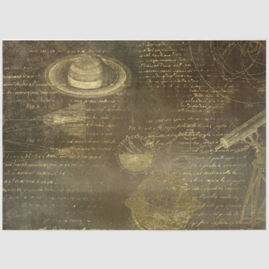 Gold Galileo Series Design 15 Tissuepapier (Voorkant)