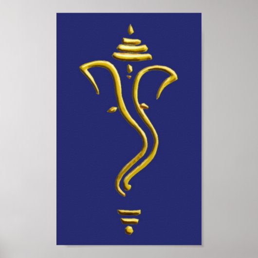 Gold Ganesha II Poster (Voorkant)