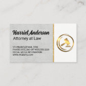 Gold Gavel Logo | Wet Afsprakenkaartje (Voorkant)