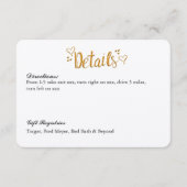 Gold, gelukkig altijd na het huwelijk, Kaart met d (Voorkant)