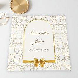 Gold Geometric Arch Art Deco Wedding Gastenboek