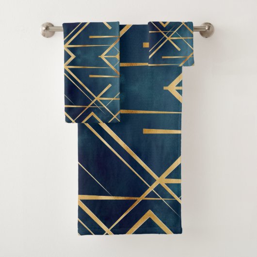 Gold Geometric Blue Design (En situation)