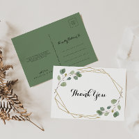 Gold Geometric Eucalyptus Calligraphy Hartelijk da