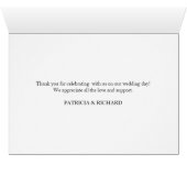 Gold Geometric Floral Greenery Hartelijk dank (Binenzijde Horizontaal (Onderkant))