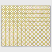 Gold Geometric Pattern Cadeaupapier (Vlak)