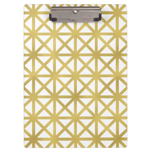 Gold Geometric Pattern Klembord (Voorkant)