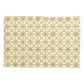 Gold Geometric Pattern Kussensloop (Achterkant)