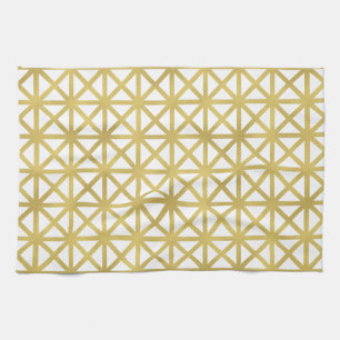 Gold Geometric Pattern Theedoek