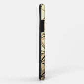 Gold Geometric Triangles, DIY White Monogram Case-Mate iPhone Case (Achterkant/rechts)