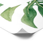 Gold Geometric Tropical Baby shower Welcome Poster (Hoek)