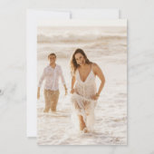 Gold Geometrical Virtual Wedding Kaart (Achterkant)