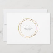 Gold Géométrique graduation photo Invitation (Dos)