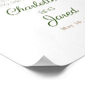 Gold Gilded Floral Welcome Sign Poster (Hoek)