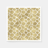 Gold Giraffe afdrukken Servetten (Voorkant)
