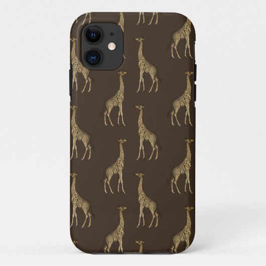 Gold Giraffe African Safari Chic Stylish Case-Mate iPhone Case (Achterkant)