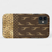 Gold Giraffe African Safari Stylish Chic Case-Mate iPhone Case (Achterkant (horizontaal))