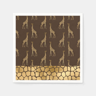 Gold Giraffe Chic Elegant Stijlvol Servet