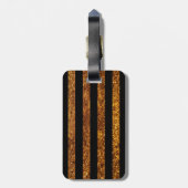 Gold Giraffe, Gold Glitter, Giraffe Print, Oerwoud Bagagelabel (Achterkant verticaal)