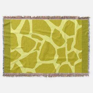 Gold Giraffe Texture Throw Blanket Deken