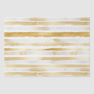 Gold Glam Abstract Stripes Verjaardag Tissuepapier