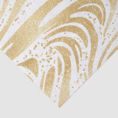 Gold Glam Abstracte wervelingen Verjaardag Tissuepapier (Detail)