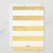 Gold Glam Believe Holiday Carte photo (Dos)