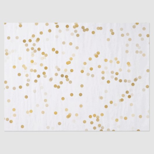 Gold Glam Confetti Tissuepapier (Voorkant)