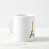 Gold Glam Eiffel Tower Koffiemok (Voorkant links)