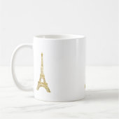 Gold Glam Eiffel Tower Koffiemok (Links)