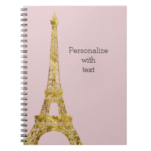 Gold Glam Eiffel Tower Notitieboek