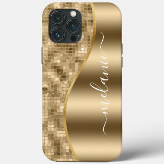 Gold Glam Glitter Hoesje-Mate iPhone Case