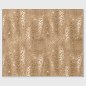 Gold Glam Glitter Leopard Print Cadeaupapier (Vlak)