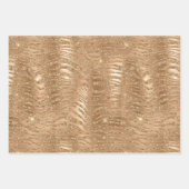 Gold Glam Glitter Leopard Print Inpakpapier Vel (Voorkant 2)